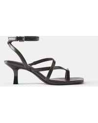 Pull&Bear - Heeled Sandals With Strap Detail - Lyst