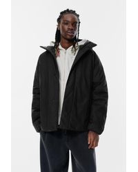 Pull&Bear - Gesteppter Regenmantel Mit Kapuze - Lyst