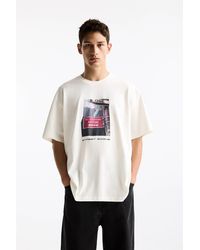 Pull&Bear - Short Sleeve Ny T-Shirt - Lyst