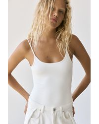 Pull&Bear - Thin-Strap Polyamide Bodysuit - Lyst