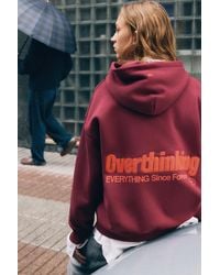 Pull&Bear - Overthinking Graphic Hoodie - Lyst