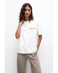 Pull&Bear - T-Shirt With Sun Graphic - Lyst