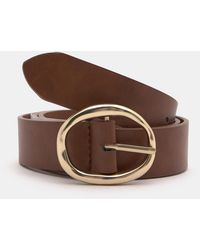 Pull&Bear - Belt With Oval Buckle - Lyst