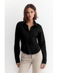Pull&Bear - Fitted Wide-Cuff Shirt - Lyst