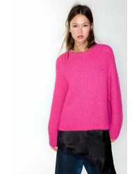 Pull&Bear - Purl Knit Sweater - Lyst