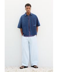 Pull&Bear - Gestreepte Pyjamalook Broek - Lyst