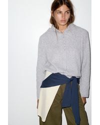 Pull&Bear - Pull À Capuche Et Boutons - Lyst