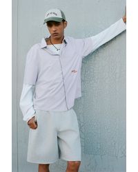 Pull&Bear - Camicia A Righe A Maniche Corte - Lyst
