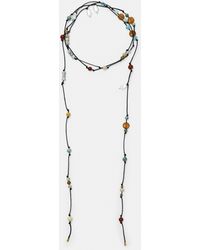 Pull&Bear - Long Stone Necklace - Lyst
