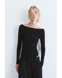 Pull&Bear - Long Sleeve Bodysuit - Lyst