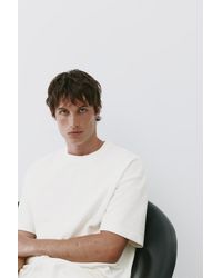 Pull&Bear - Textured Relaxed Fit T-Shirt - Lyst