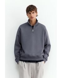 Pull&Bear - Sweat Col Zippé - Lyst