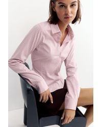 Pull&Bear - Fitted Wide-Cuff Shirt - Lyst