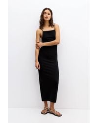 Pull&Bear - Midikleid Mit Trägern - Lyst