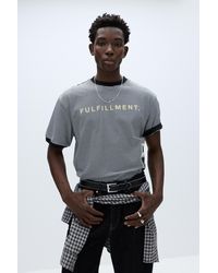 Pull&Bear - Riem Met Leereffect En Metallic Randen - Lyst