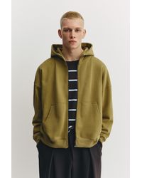 Pull&Bear - Boxy Fit Capuchonsweater Met Rits - Lyst