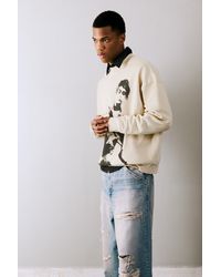 Pull&Bear - Graphic Round Neck Sweatshirt - Lyst