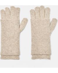 Pull&Bear - Ribbed Knit Mittens - Lyst
