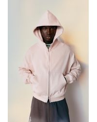 Pull&Bear - Oversize Zip-Up Hoodie - Lyst