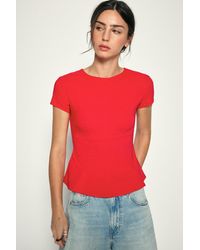 Pull&Bear - Peplum Top - Lyst