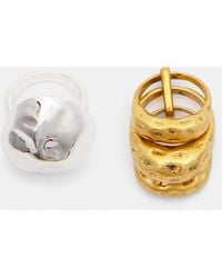 Pull&Bear - Pack Mit 2 Unregelmäßigen Ringen - Lyst