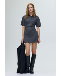 Pull&Bear - Draped Polo Collar Dress - Lyst