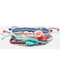 Pull&Bear - 7-Pack Of Fish Charm Bracelets - Lyst