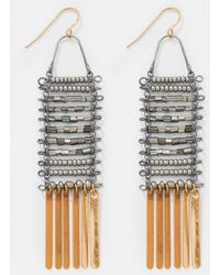 Pull&Bear - Beaded Dangle Earrings - Lyst
