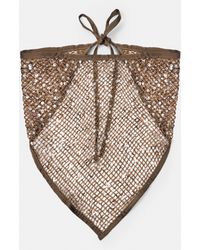 Pull&Bear - Sequin Mesh Scarf - Lyst