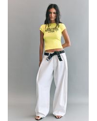 Pull&Bear - Smiley Slogan T-Shirt - Lyst
