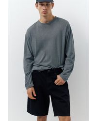 Pull&Bear - Standard Denim Bermuda Shorts - Lyst