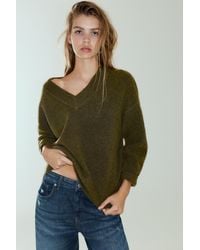 Pull&Bear - Boxy V-Neck Jumper - Lyst