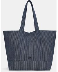 Pull&Bear - Striped Stwd Shopper Bag - Lyst