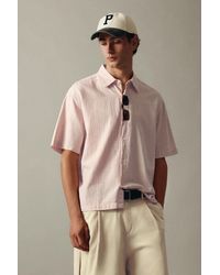 Pull&Bear - Short Sleeve Check Shirt - Lyst