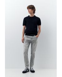 Pull&Bear - Ripped Skinny Jeans - Lyst