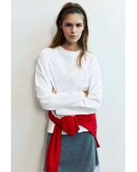 Pull&Bear - Oversize Long Sleeve T-Shirt - Lyst