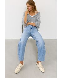 Pull&Bear - Low-Rise Barrel Jeans - Lyst