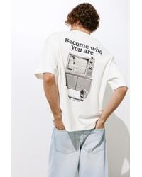Pull&Bear - Short Sleeve Sweatshirt With Graphic - Lyst