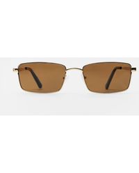Pull&Bear - Metallisierte Sonnenbrille - Lyst