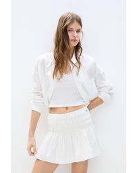 Pull&Bear - Karierter Minirock Mit Bienenwaben-Design - Lyst