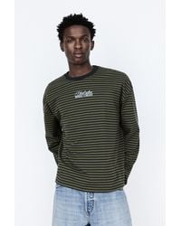 Pull&Bear - Striped T-Shirt With Text - Lyst