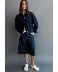Pull&Bear - Giacca Camicia Denim Boxy - Lyst