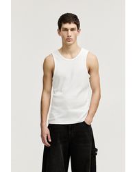 Pull&Bear - Ribbed Tank Top - Lyst