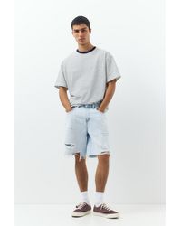 Pull&Bear - Straight-Leg Denim Bermuda Shorts - Lyst