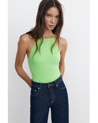 Pull&Bear - Halter Strappy Bodysuit - Lyst