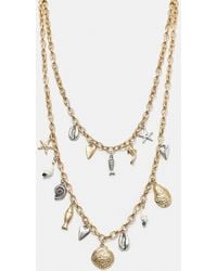 Pull&Bear - Set 2 Collane Con Ciondoli - Lyst
