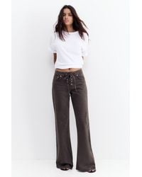 Pull&Bear - Capri Jeans Met Lage Taille - Lyst