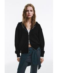 Pull&Bear - Hoodie With Zip - Lyst