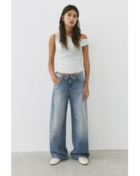 Pull&Bear - Relaxed Baggy Jeans With Turned-Down Waist - Lyst