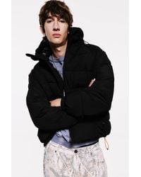 Pull&Bear - Quilted Jacket With Hood - Lyst
